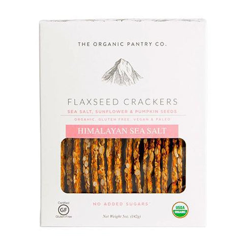 Himalayan Sea Salt Flaxseed Crackers Snack The Organic Pantry Co.