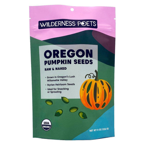 Organic Oregon Pumpkin Seeds Raw Heirloom Wilderness Poets