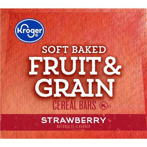 Kroger Soft Baked Fruit & Grain Strawberry Cereal Bar 46.8 oz
