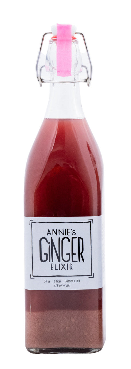 Ginger Organic Gut Health + Immunity Boost Bottle Annie's 8.5oz 12 Pack