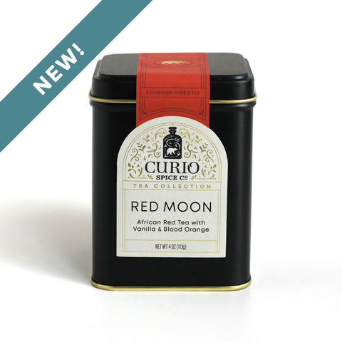 Curio Red Moon Honeybush Vanilla Blood Orange Tea 6 Pack Case