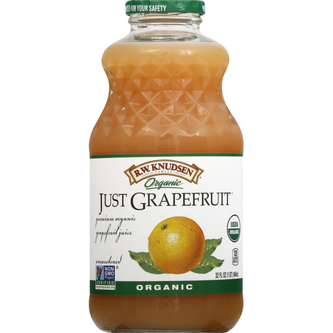 Organic Grapefruit Juice 32OZ Beverage R.W. Knudsen