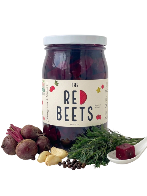 Red Beets Pickles 17 oz Glass Jar Southern Snack