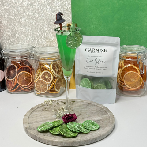 Pink and Green Luster Dust Dried Lime Garnish Set 2 Pack Wicked Inspired