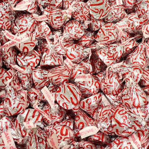 Hershey’s Kisses Candy Cane Mint Candy with Stripes & Candy Bits – Bulk Value Bag
