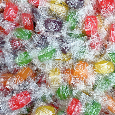 Assorted Flavor Barrels Hard Candy Bulk Value Bag Roses Brands