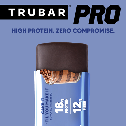 Plant-Based High Performance Protein Bar Cake It 'Til You Make It TRUBAR PRO