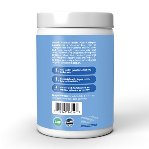 Multi Collagen Complex Plus Vitamin C Hyaluronic Acid Probiotics