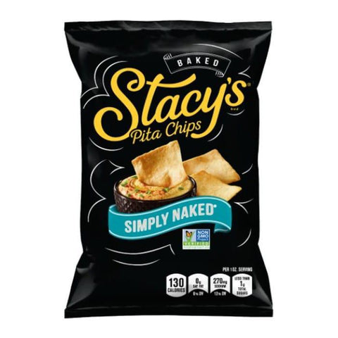 Simply Naked Sea Salt Baked Pita Chips Stacy's 7.33OZ