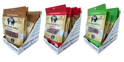 Craft Pork Jerky Collection 24 Bags Pork Jerky Big Fork Brands