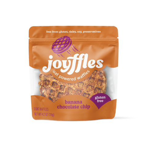 banana chocolate chip key attribute 2-piece Pack Joyffles waffles