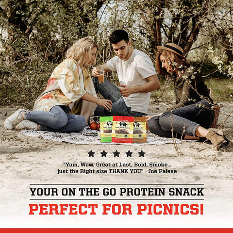 Craft Pork Jerky Sampler 3 Flavor Pack Big Fork Brands