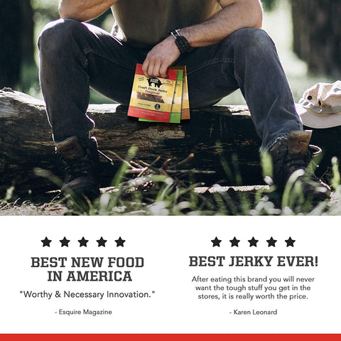 Craft Pork Jerky Sampler 3 Flavor Pack Big Fork Brands