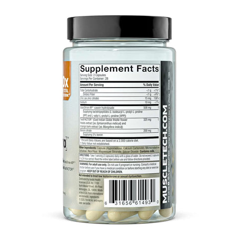 MuscleTech Test Peptide T10 Testosterone Support – 56 Capsules | 28 Servings
