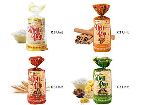 Kim's Deli Pop Low Fat Multigrain Snack Combo 12 Packs
