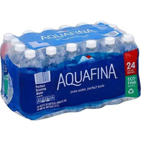 Aquafna Bottled Water, 16.9 Ounce (24 Bottles)
