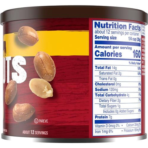 Kroger Spanish Sea Salted Peanuts 12 oz