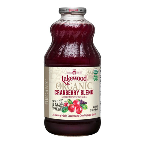 Cranberry Juice Blend Organic 32 oz Lakewood