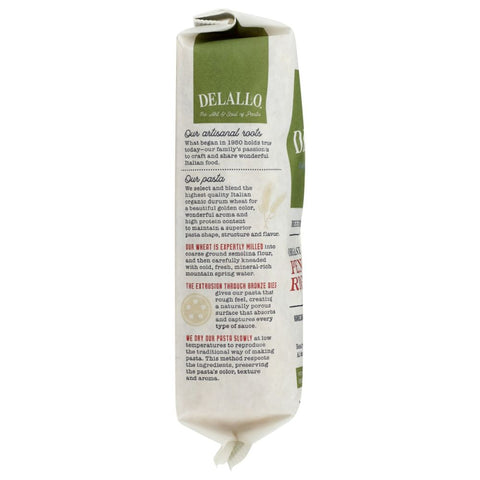 Pasta Semolina Penne Rigati Organic 16 oz DELALLO