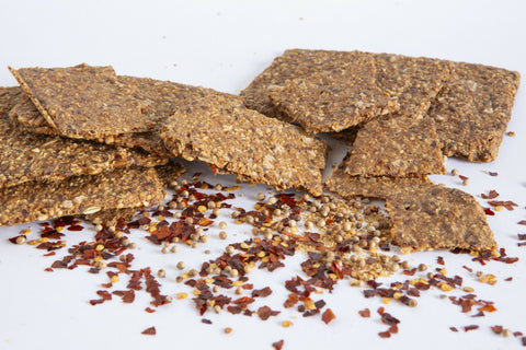 Chili & Coriander Knekkebrød Crackers Baked Norwegian Crispbread