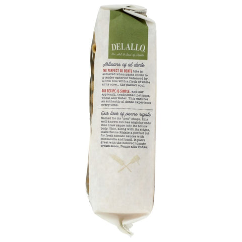 Pasta Semolina Penne Rigati Organic 16 oz DELALLO
