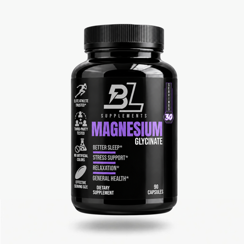 Magnesium Glycinate Highly Absorbable Supplement BLACKLABEL