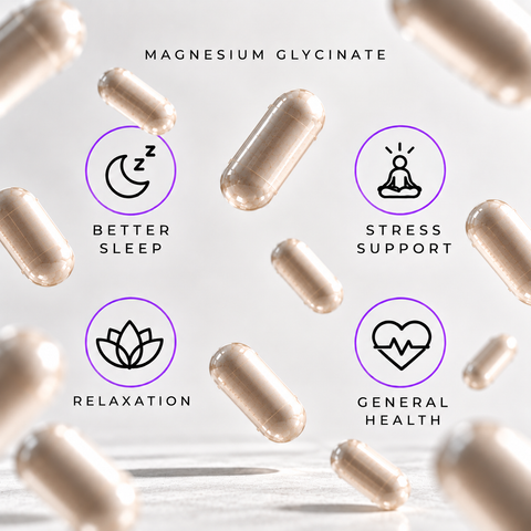 Magnesium Glycinate Highly Absorbable Supplement BLACKLABEL