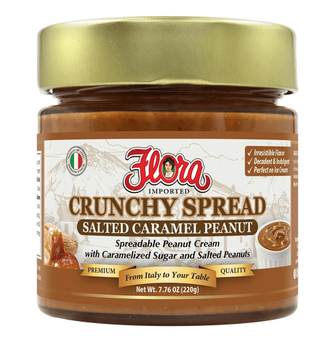 Salted Caramel Crunchy Peanut Spread 7.76 oz Flora