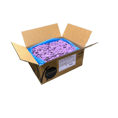 Purple Vanilla-Flavored Candy Coating Melting Wafers Bulk Value Bag Merckens