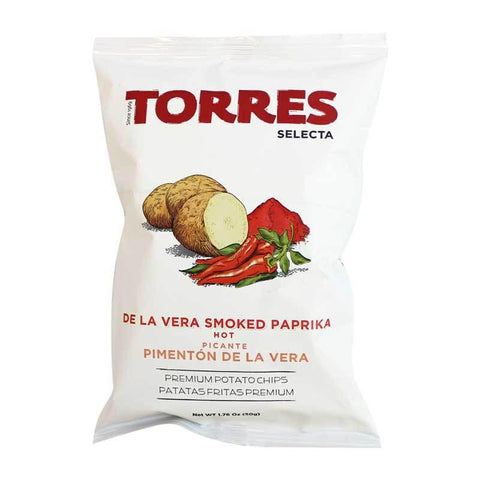 Smoked Hot Paprika Premium Potato Chips Torres Selecta