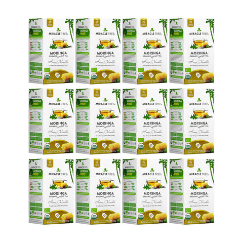 Organic Moringa Tea - Honey & Vanilla - Caffeine-Free Herbal Tea