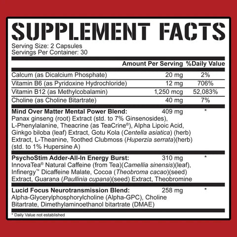 5% Mentality Nootropic Blend