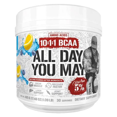 5% Nutrition All Day You May 10:1:1 Ratio BCAA with Joint & Liver Support Blend