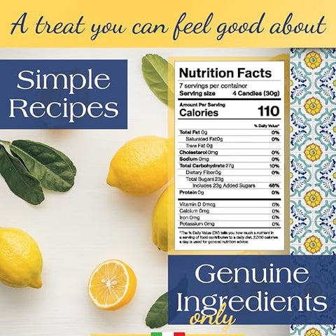 Perle di Sole Lemon Drops — Amalfi Coast IGP Hard Candy (7 oz / 200g)