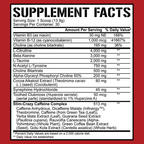 5% Nutrition 5150 High Stimulant Pre-Workout