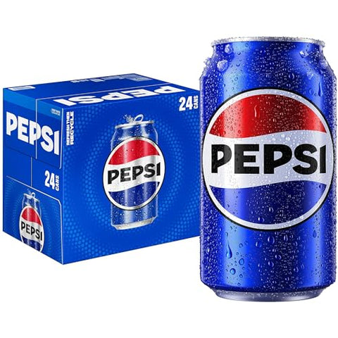 Pepsi Cola Soda, 12Oz Cans, 24 Pack