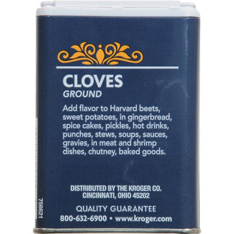 Kroger Ground Cloves 1.70 oz