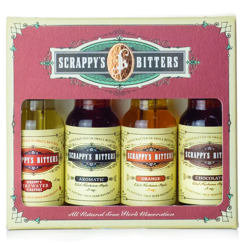 Scrappy's Esssentials Cocktail Bitters Set 4x0.5OZ