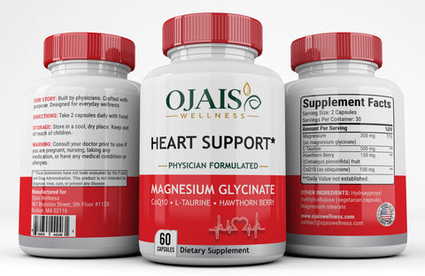 Heart Support CoQ10 Magnesium Glycinate Supplement