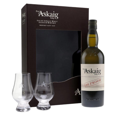 Islay Single Malt Scotch 100 Proof Gift Set Port Askaig
