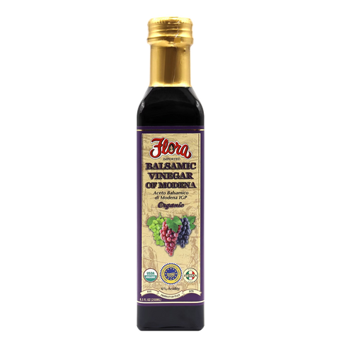 Organic Balsamic Vinegar Aged 8.5 oz Bottle Flora