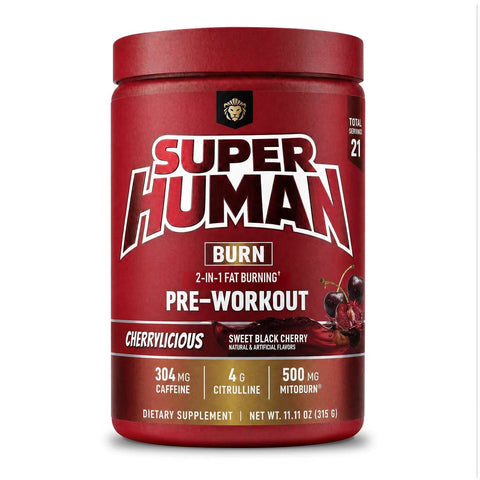 Alpha Lion SUPERHUMAN Burn Pre-Workout – Thermogenic, Energy, Pump & Focus