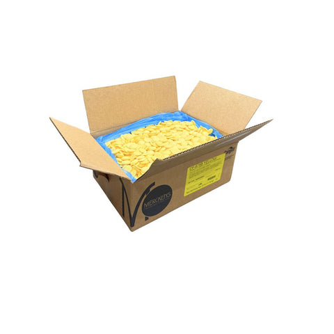 Yellow Vanilla-Flavored Candy Coating Bulk Melting Wafers Merckens