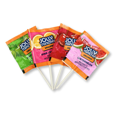 Jolly Rancher Bold Fruity Assorted Flat Lollipops Bulk Value Bag