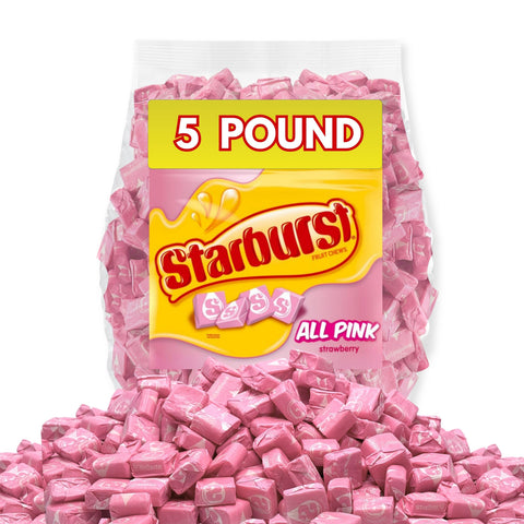 Starburst Strawberry Pink All Pink Fruit Chews Bulk Value Bag