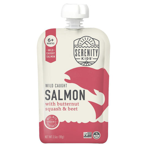 Salmon with Butternut Squash & Beet Baby Pouch Serenity Kids