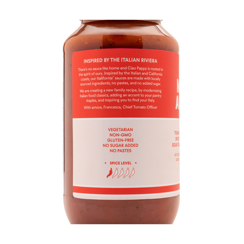 Ciao Pappy Marinara Alla Pappy Full-Flavored Marinara Sauce 12 Bottles Case