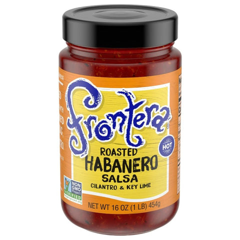 Salsa Hot Roasted Habanero 16 oz Frontera