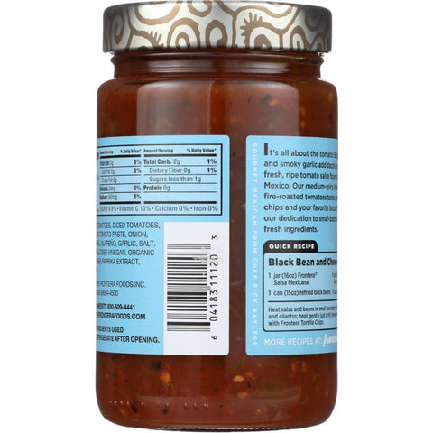 Salsa Mexicana Medium Spicy Salsa 16 oz Frontera