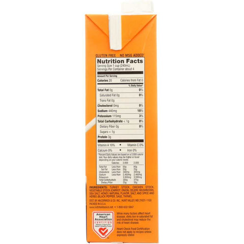 Original Turkey Stock 32 oz Cooking Stock Kitchen Basics
